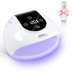 NXJ INFILILA cordless nail lamp front view for fast home gel curing.
