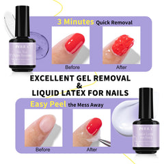 NXJ INFILILA liquid latex barrier protects skin during removal