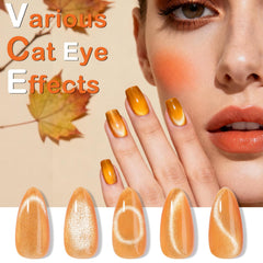 NXJ INFILILA magnetic cat eye demo image with swatches and design options.