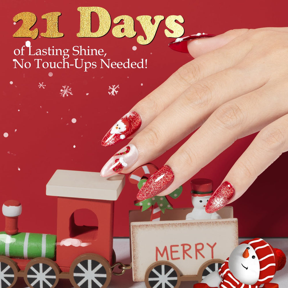 NXJ INFILILA Red gel nail polish delivers classic, bold manicure