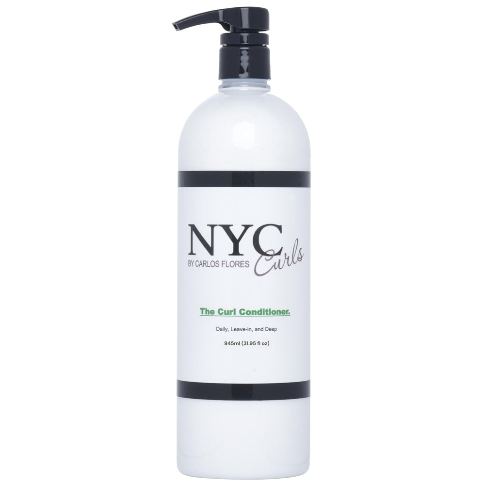 NYC Curls by Carlos Flores bottle on display for daily conditioning