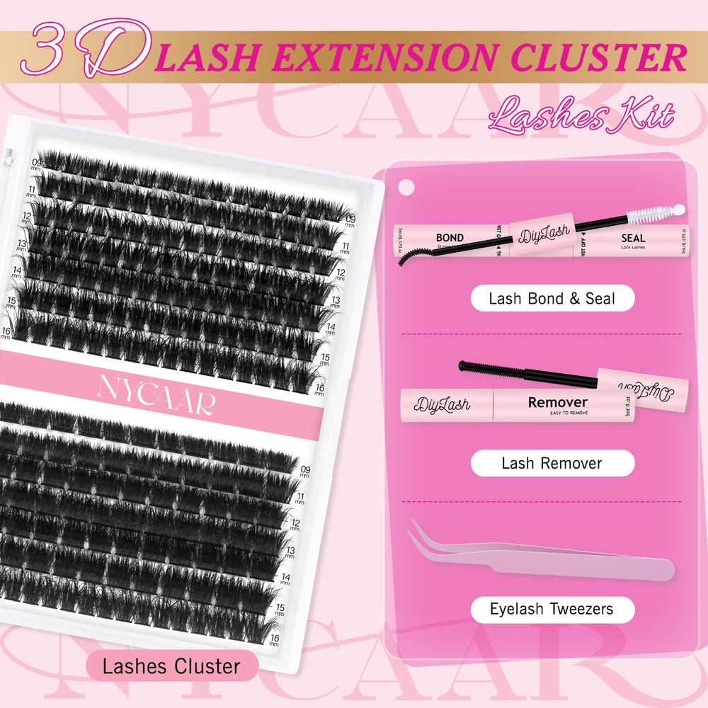 Nycaar strong hold lash bond bottle for secure wear and easy application.