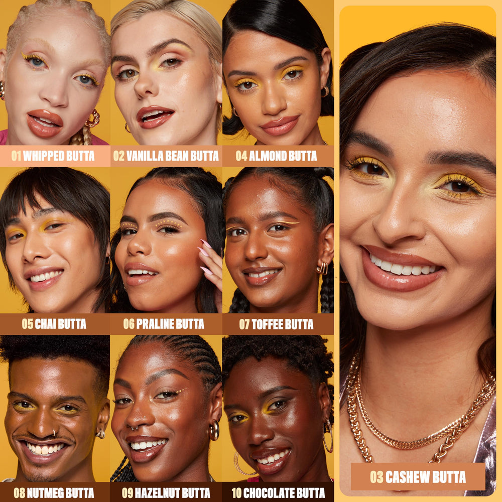 nyx professional makeup buttermelt glaze glazed donut skin close-up emphasizes radiant finish