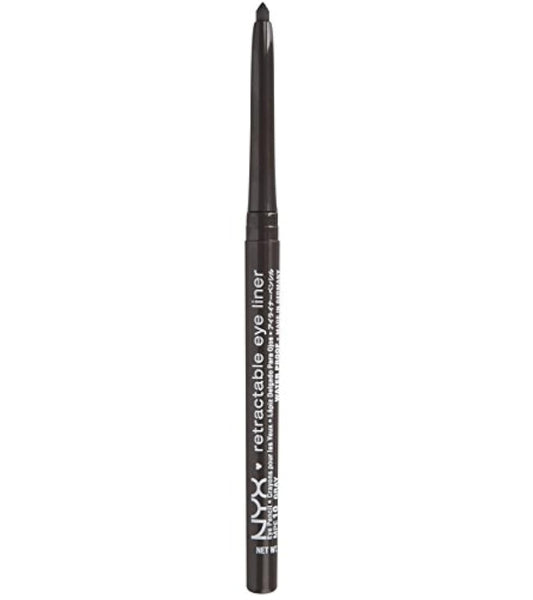 NYX Professional Makeup waterproof retractable eye liner MPE10 gray with retractable tip for easy application.
