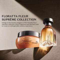 Floratta Fleur Supreme packaging highlights shea butter and vitamin E.