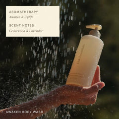 Oak Essentials Awaken spa setting hints daily ritual for energized mornings or calm evenings