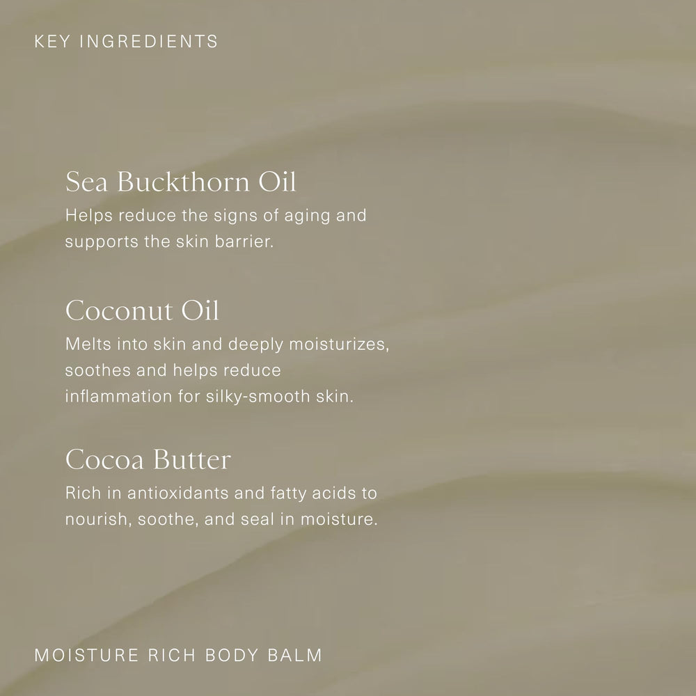 Oak Essentials balm highlights nourishing ingredients for rough skin areas