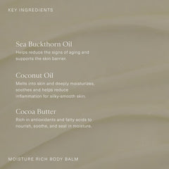 Oak Essentials balm highlights nourishing ingredients for rough skin areas