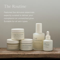 Oak Essentials restorative mask tub ready for deep nourishment and smoothing texture.