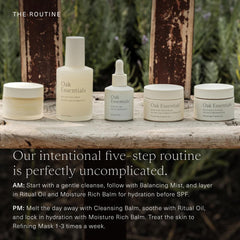 Oak Essentials ritual oil dropper bottle delivering antioxidant rich hydration.