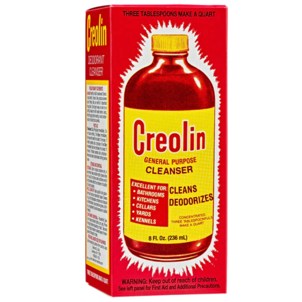 OAKHURST Creolin deodorizing cleanser for garages tackles strong odors and grime.