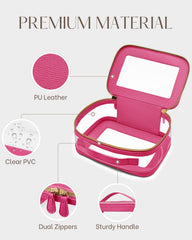Oaque clear travel toiletry bag mini keeps compact kit ready.