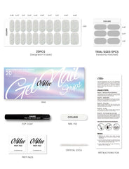 Oauee semi-cured gel nail strips adapt to all nail sizes.
