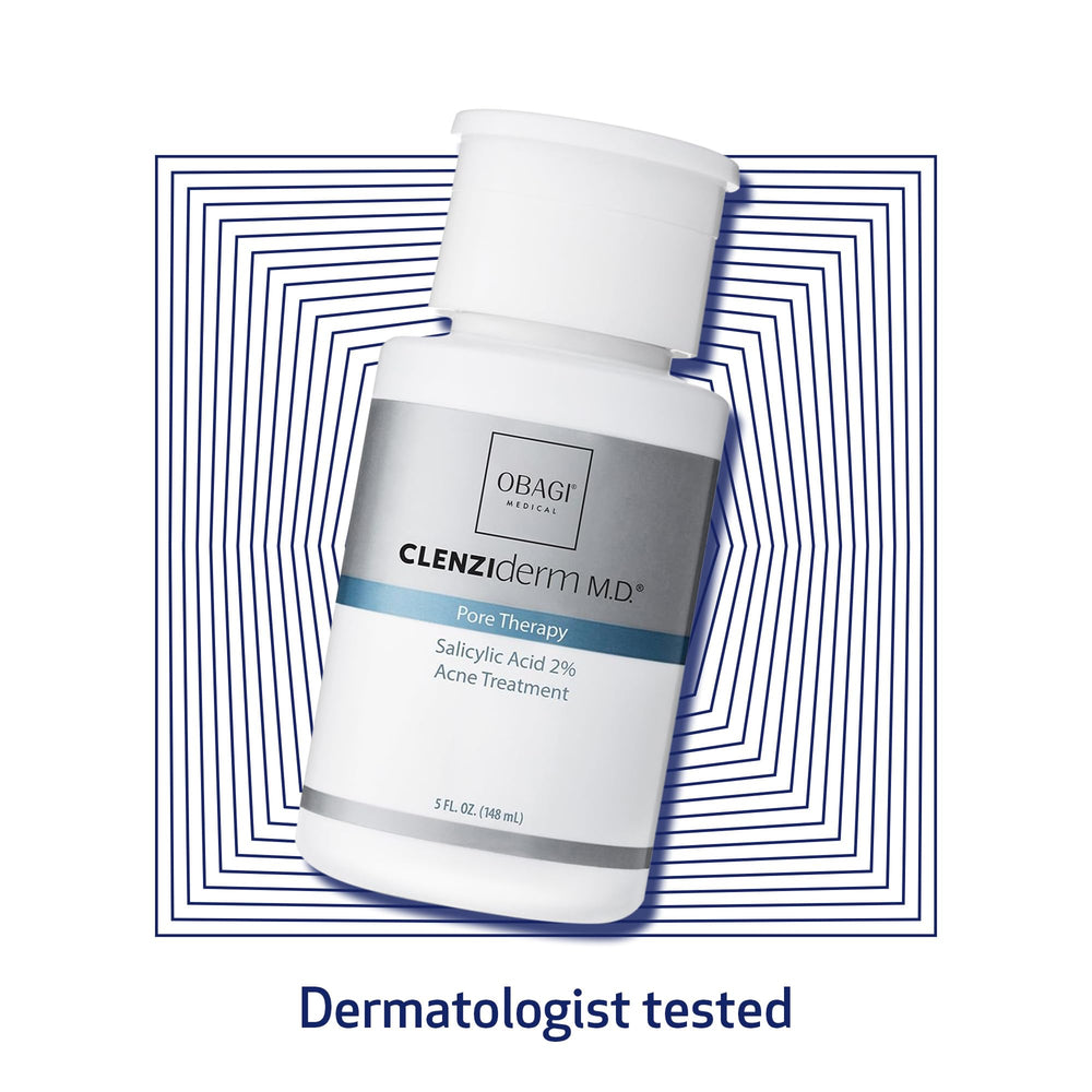 Obagi CLENZIderm MD toner ingredient label highlighting salicylic acid.
