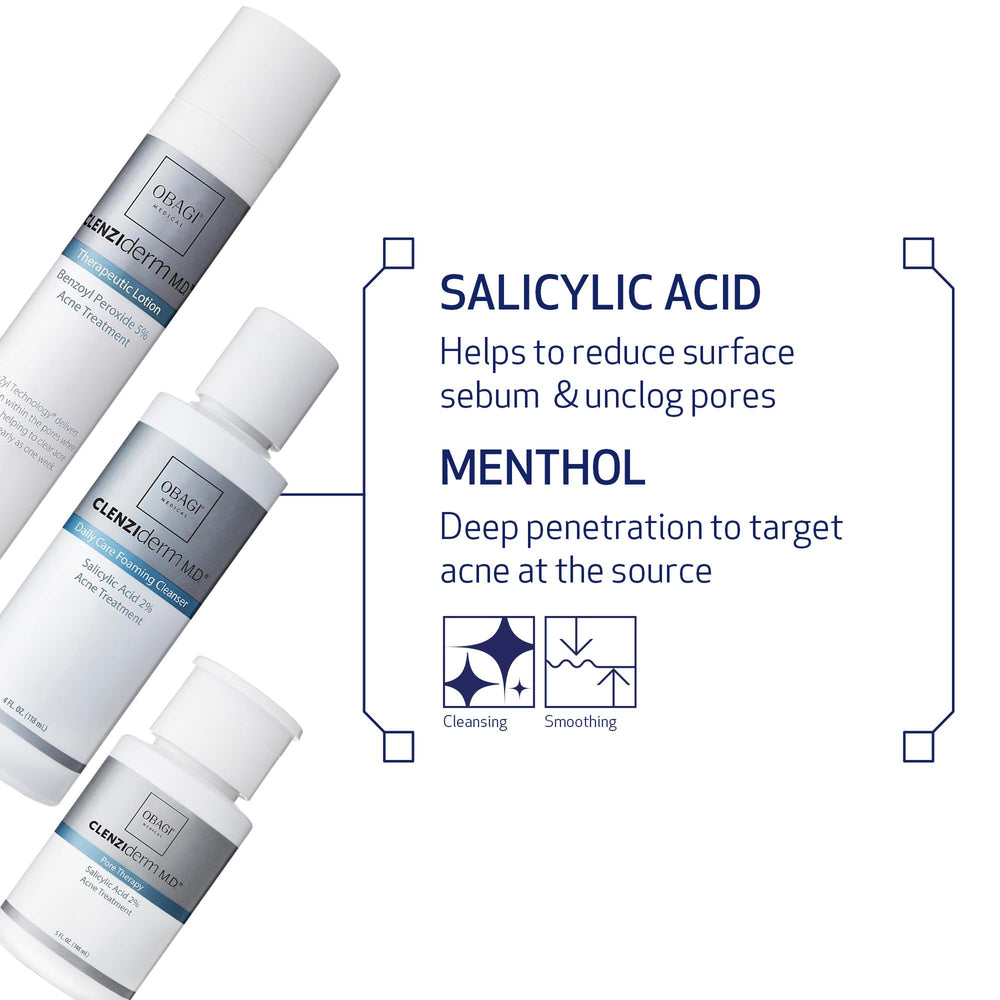 Close-up of Obagi CLENZIderm MD toner texture with gentle exfoliation.