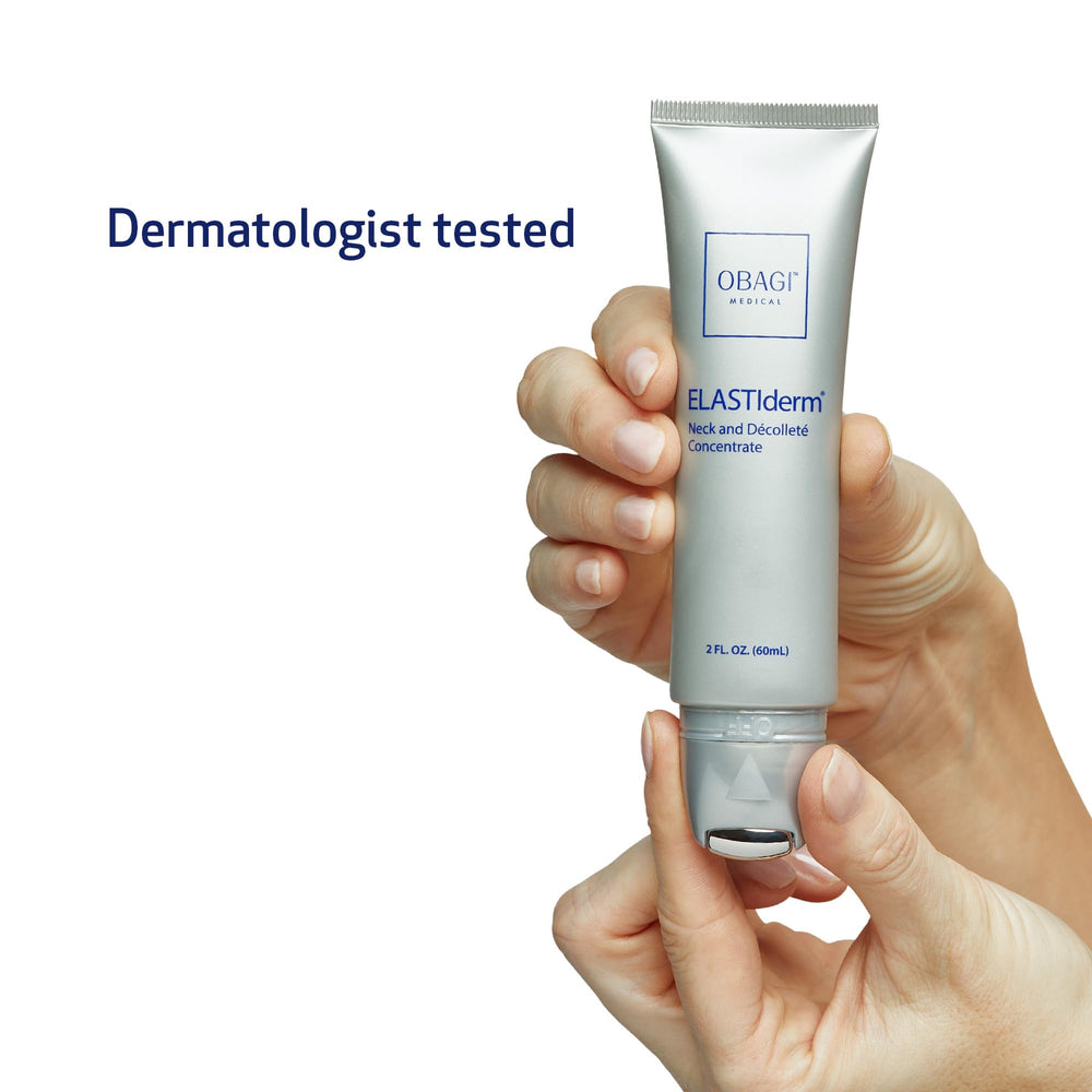 Dermatologist-tested badge signals trusted, professional-grade skincare.