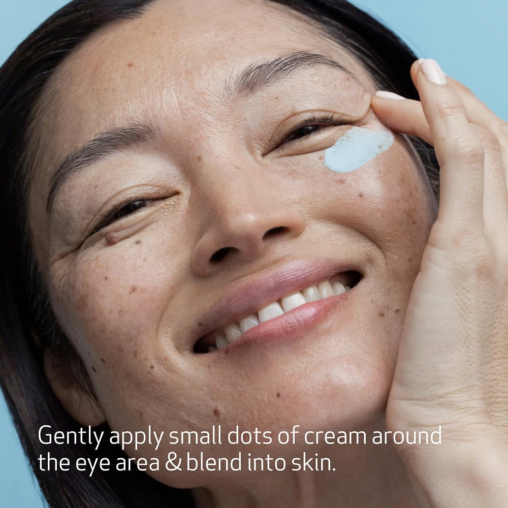 Obagi ELASTIderm Eye Cream texture swirl on finger ready for use