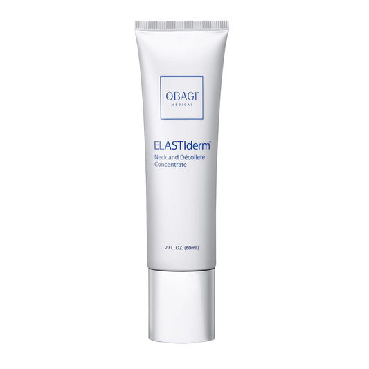 Obagi ELASTIderm neck bottle pour enables controlled application for neck care.