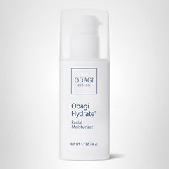 Obagi Hydrate shows a 1.7 oz jar packaging shot.