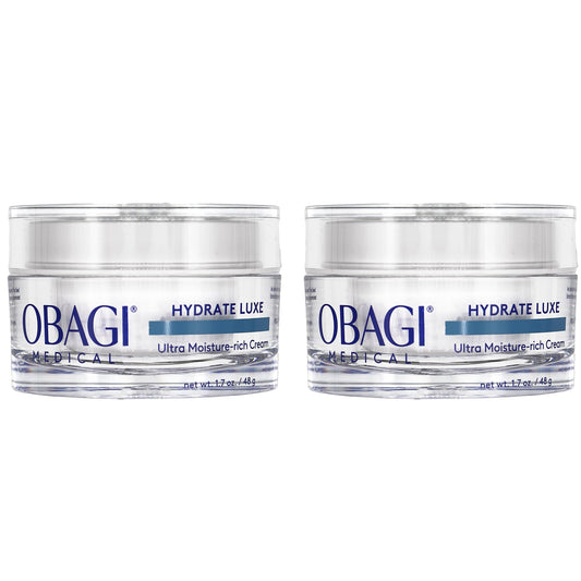 Obagi Hydrate Luxe night cream with balm-like texture for ultra-rich overnight hydration.