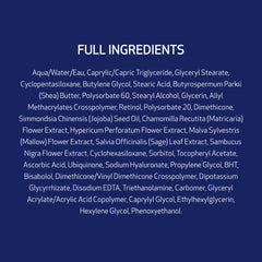 Obagi Medical Retinol 0.5 cream ingredients close-up highlights dermatologist-tested formula.