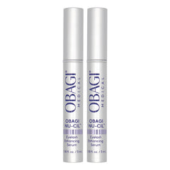 Obagi Nu-Cil eyelash serum bottle closeup for daily lash nourishment