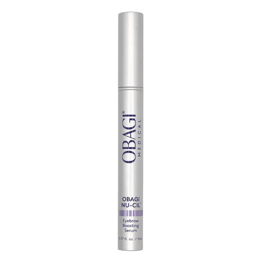 Obagi Nu-Cil brow-density bottle shows fullness-supporting serum.