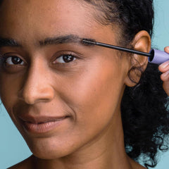 Obagi Nu-Cil product-on-skin-contrast demonstrates brow nourishment in use.