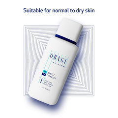 Obagi Nu-Derm Gentle Cleanser application scoop shows daily cleansing ritual.