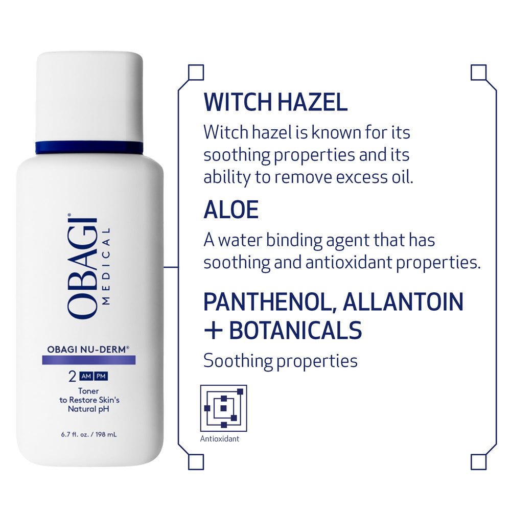Obagi Nu-Derm Toner two-pack packaging highlights value and routine consistency