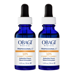 Obagi Professional-C 10% Serum bottle with pump for easy application and brightening.