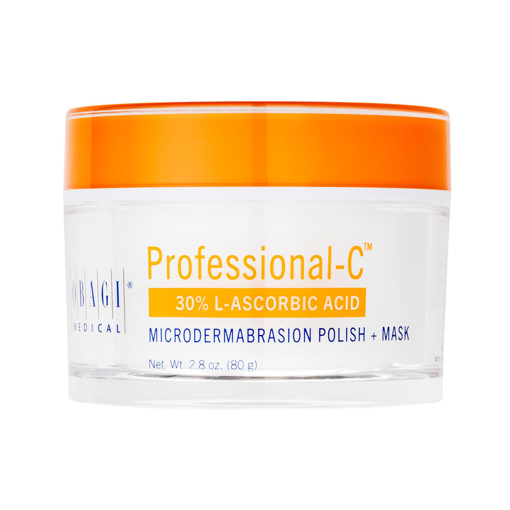 Obagi Medical Professional-C Microdermabrasion Polish jar with exfoliating crystals for smoother skin