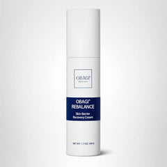 Obagi Rebalance box front conveys premium skin barrier solution for sensitive-skin care
