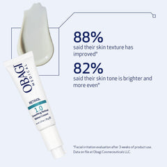 Obagi Medical Retinol 1.0 Cream night routine image, gentle retinol release concept.