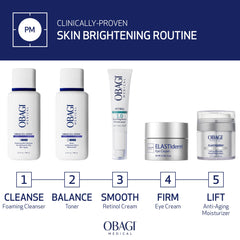 Obagi Medical Retinol 1.0 Cream packaging label, clinical-grade skincare heritage.