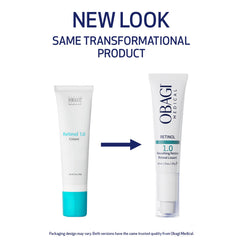 Obagi360 Retinol 1.0 Cream pump for controlled, precise application.