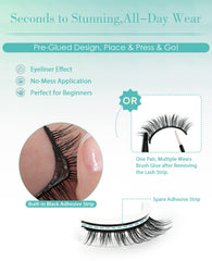 Obeyalash preglued lashes ready to wear without glue or tools