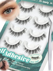 Obeyalash self-adhesive lashes applied for a natural 10mm look with a secure finish