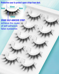 Obeyalash waterproof press-on lashes for quick, reliable application.