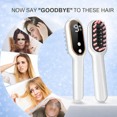 Obiredk Laser Growth Comb white, compact design for daily use