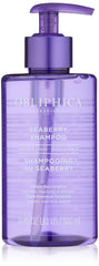 Obliphica Seaberry Shampoo bottle for frizz control and nourishment.