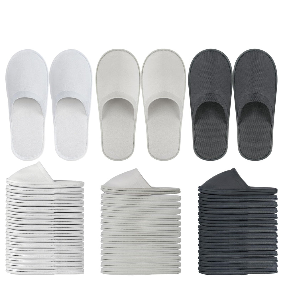OBMMIRAO disposable slippers bulk pack ready for hotel guests and events.