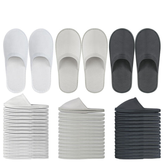 OBMMIRAO disposable slippers bulk pack ready for hotel guests and events.