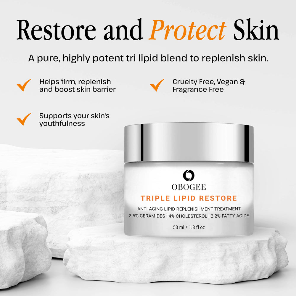 OBOGEE packaging closeup for premium skin care routine