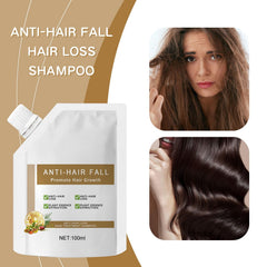 OBRVE anti-hair fall shampoo label closeup highlights gentle ingredients.