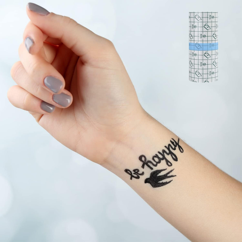 OBTANIM tattoo film aftercare use provides a breathable protective barrier