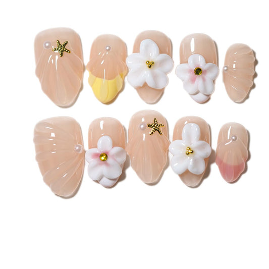 Ocean A04 soft pink gradient nails for an effortless at-home manicure