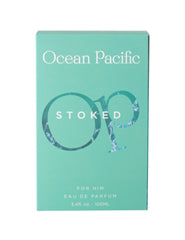 Ocean Pacific Stoked spray mist close-up suggesting long-lasting fragrance for evenings out