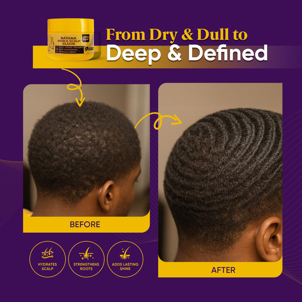 Ocean View Deep Waves Pomade in hand for easy styling and control