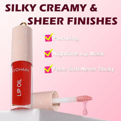 O'CHAIN long-lasting high-shine lip oil for daily glam.